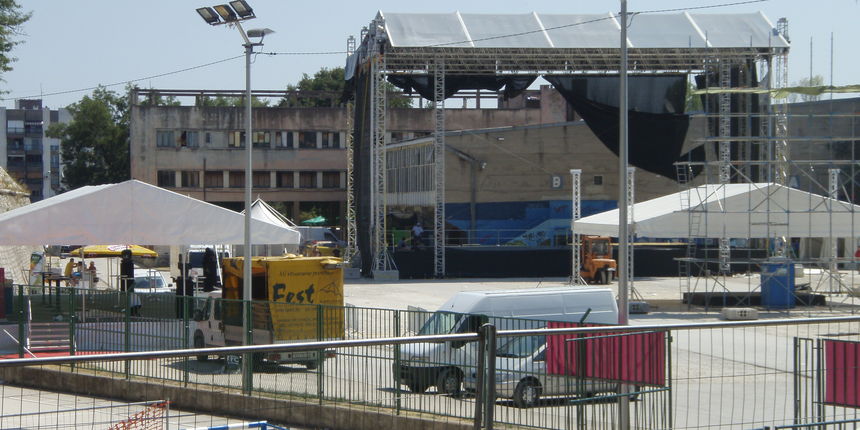 Pripreme za koncert Lennyja Kravitza