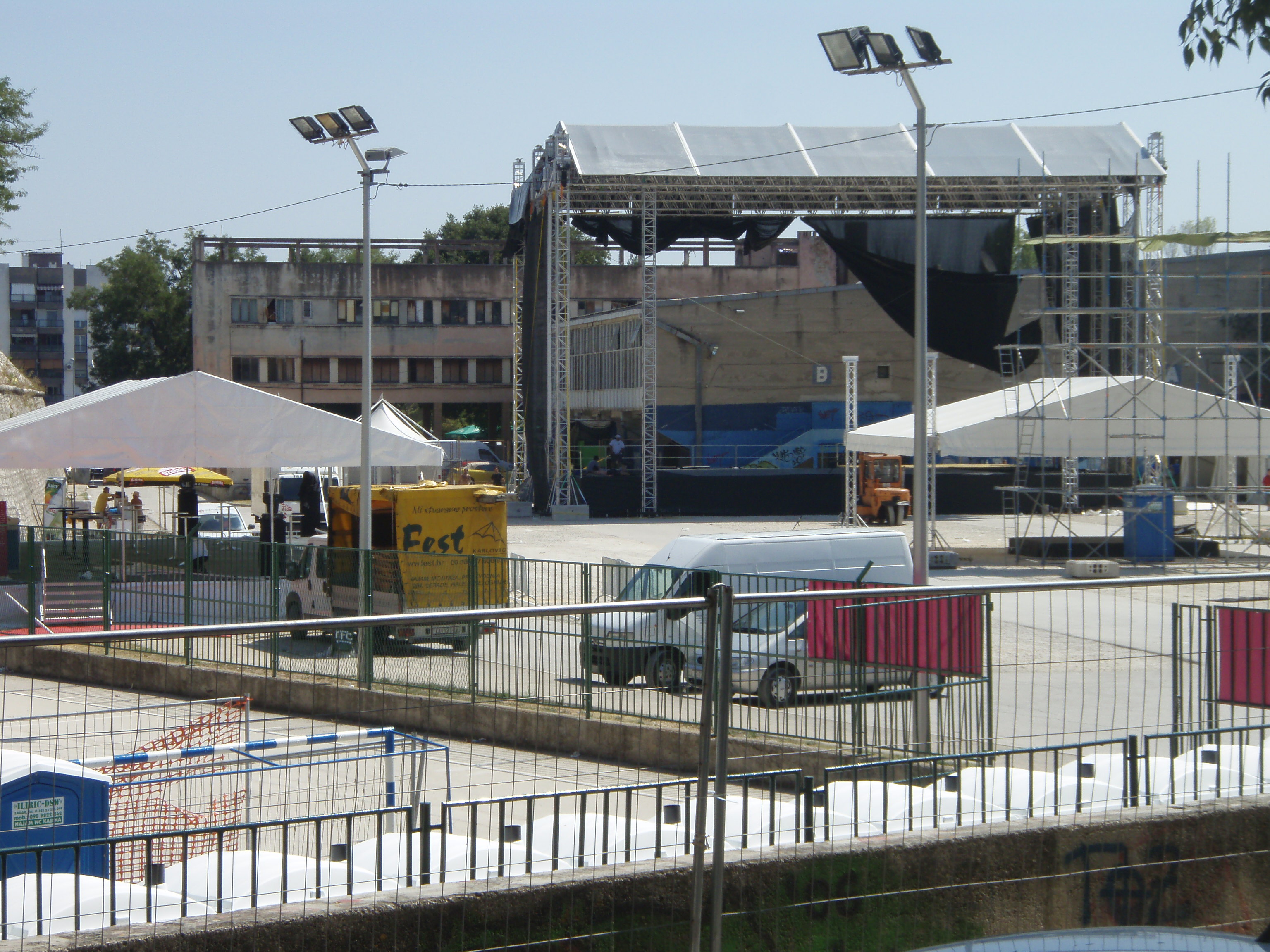 Pripreme za koncert Lennyja Kravitza