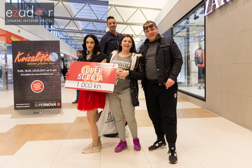 Supernova: Kvizalište – zabavno glazbeni kviz i Super subota 11. ožujka 2017.