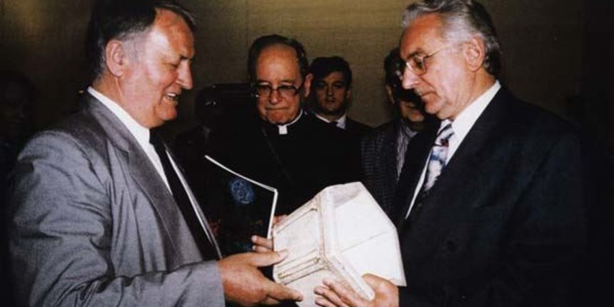 Ante Sorić i dr. Franjo Tuđman, foto: mdc.hr