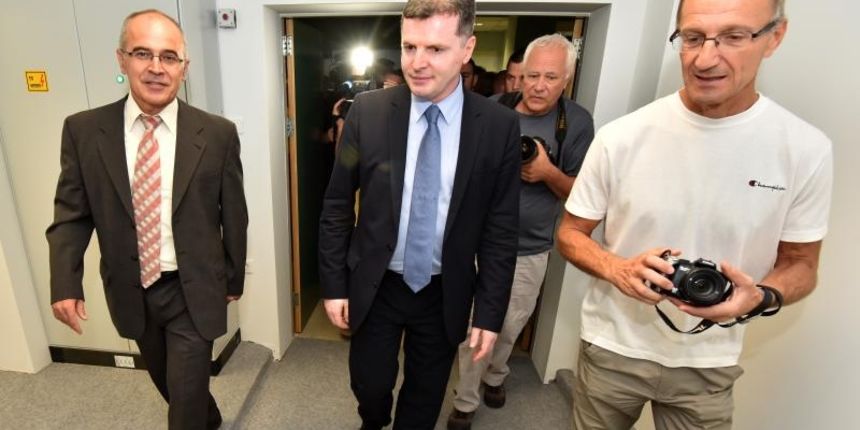 Ministar zdravlja dr. Dario Nakić predao je OB Zadar novi CT uredjaj vrijedan 5,5 milijuna kuna, ciju je nabavu osiguralo ministarstvo. Photo: Dino Stanin/PIXSELL