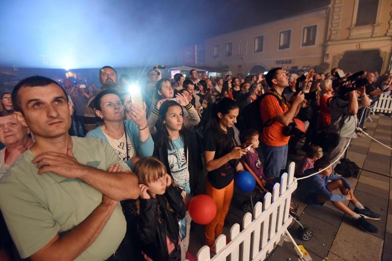 18. Spancirfest – Festival grada i gradskih setaca. 3D mapping na procelju Gradske vijecnice. TBF,  Photo: Vjeran Zganec Rogulja/PIXSELL