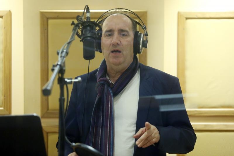 Mladen Grdović snima pjesmu na engleskom jeziku. Photo: Goran Jakus/PIXSELL