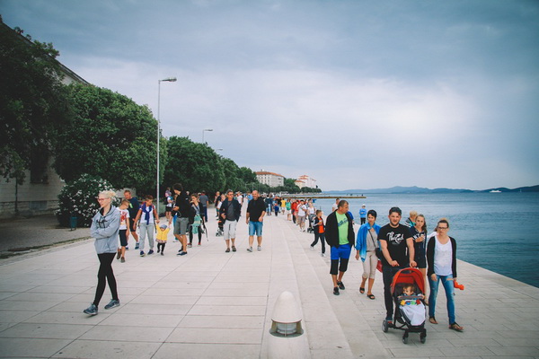 Škura bura na zadarskoj rivi 15. srpnja 2016.