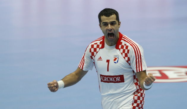Malmo, 190111.
Malmo Arena, 22. svjetsko rukometno prvenstvo, utakmica izmedju Hrvatske i Srbije.
Na fotografiji: Vedran Zrnic.
Foto: Ante Cizmic / CROPIX