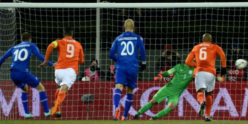 Island – Nizozemska, foto: BBC/Twitter