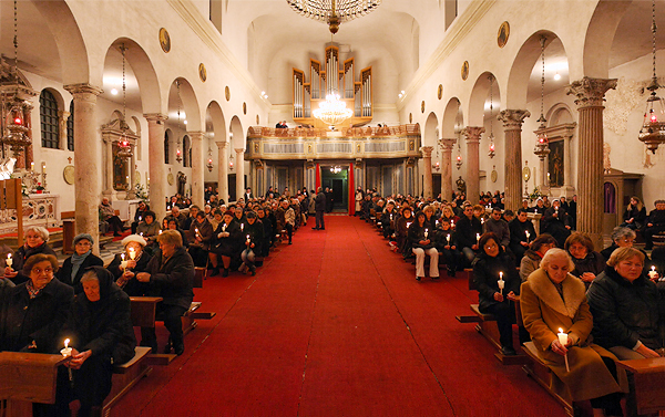 Misa za blagdan Svijećnice u crkvi Sv.Šime (Foto:Saša Čuka)