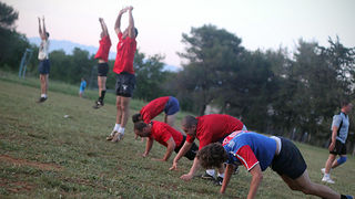 Trening zadarskih ragbijaša u Zemuniku (foto:Saša Čuka)