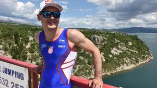 Otvorena sezona bungee jumpinga sa starog Masleničkog mosta. Photo: Hrvoje Jelavić/PIXSELL Otvorena sezona bungee jumpinga sa starog Masleničkog mosta. Photo: Hrvoje Jelavić/PIXSELL