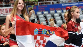 Zadar – U dvorani Krese Cosica na Visnjiku otvoreno je Europsko prvenstvo navijacica “European cheerleading championships 2015”. Danas i sutra svoje ce plesno akrobatske vjestine pokazati vise od 1500 natjecateljica. Photo: Dino Stanin/PIXSELL Zadar – U dvorani Krese Cosica na Visnjiku otvoreno je Europsko prvenstvo navijacica “European cheerleading championships 2015”. Danas i sutra svoje ce plesno akrobatske vjestine pokazati vise od 1500 natjecateljica. Photo: Dino Stanin/PIXSELL