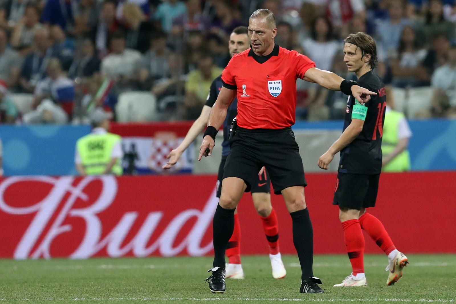 Niznji Novgorod, Rusija – Svjetsko nogometno prvenstvo 2018., osmina finala, Hrvatska – Danska 4-3 (1-1, 1-1).