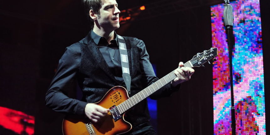 Skoplje, 240110.
Humanitarni koncert odrzan u Skoplju na kome su izvodjaci premijerno pjevali pjesme koje je komponirao Tose Proeski.
Na fotografiji: Boris Novkovic.
Foto: Maja Zlatevska / CROPIX