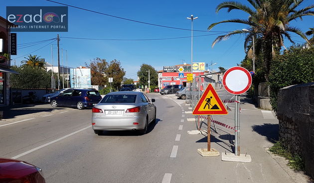 Zbog radova zatvorena Ulica Put Bokanjca od križanja s Putem Nina do križanja s Benka Benkovića
