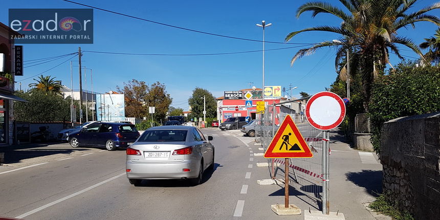 Zbog radova zatvorena Ulica Put Bokanjca od križanja s Putem Nina do križanja s Benka Benkovića