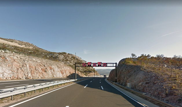 Autocesta A1, Sv. Rok – Posedarje, bura, jaka bura, olujna bura