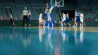 Arena Zagreb, Zagreb – Pripremni turnir za EuroBasket 2015., Hrvatska – BiH. Photo: Igor Kralj i Marko Lukunic/PIXSELL Arena Zagreb, Zagreb – Pripremni turnir za EuroBasket 2015., Hrvatska – BiH. Photo: Igor Kralj i Marko Lukunic/PIXSELL