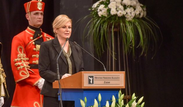 Svečana akademija u HNK Zadar, VRO Maslenica, Kolinda Grabar Kitarović