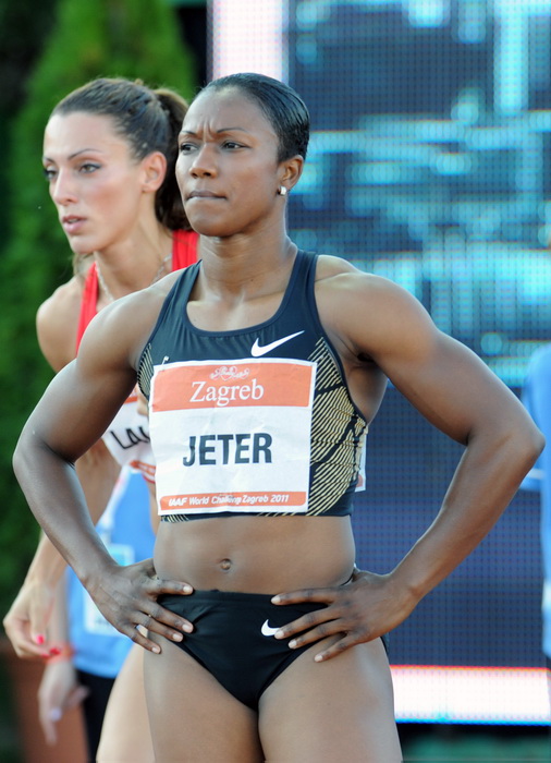 Zagreb, 130911.
IAAF World Challenge Zagreb 2011, 
61. memorijal Borisa Hanzekovica na atletskom stadionu Mladost na Savi.
Na slici: Jeter Carmelita 100 m.
Foto: Srdjan Vrancic / CROPIX
