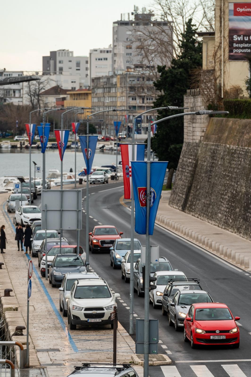 Zadar ukrašen zastavama ususret obljetnici akcie Maslenica