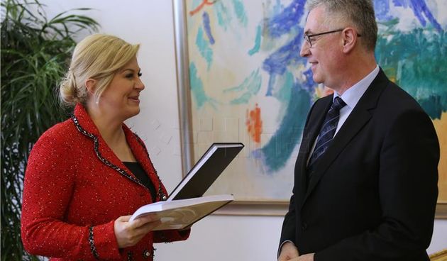 Kolinda Grabar-Kitarović i Branko Hrvatin, Foto: Hina