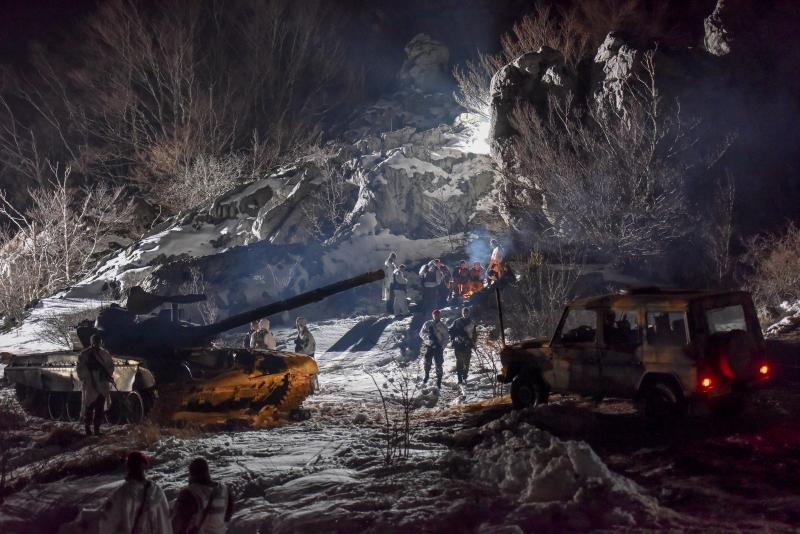 Goran Višnjić i ekipa na snimanju filma “General” Goran Višnjić i ekipa na snimanju filma “General”