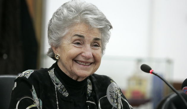 Gabela, Split, 040213.
Americka konzervativka, Judith Reisman, stigla je u posjet Splitsko-dalmatinskoj zupaniji. Primio ju je zupan Ante Sanader. 
Na fotografiji: Judith Reisman. 
Foto: Jakov Prkic / CROPIX