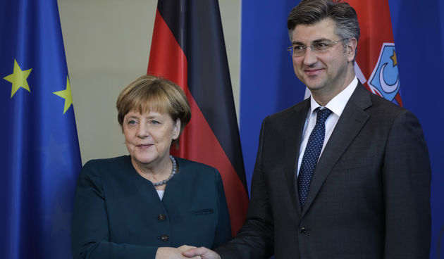 Merkel i Plenković