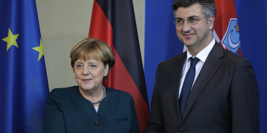 Merkel i Plenković