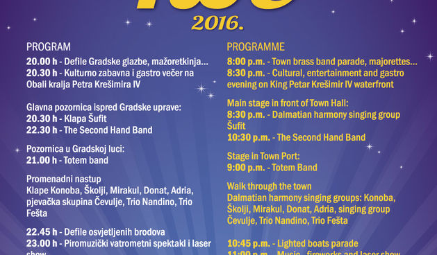 Biogradska noć u četvrtak donosi bogat zabavni program