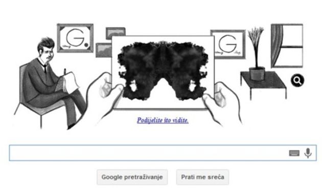 129. rođendan švicarskog psihijatra Hermanna Rorschacha, foto: 24sata