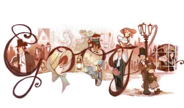 Google doodle za Charles Dickensa
