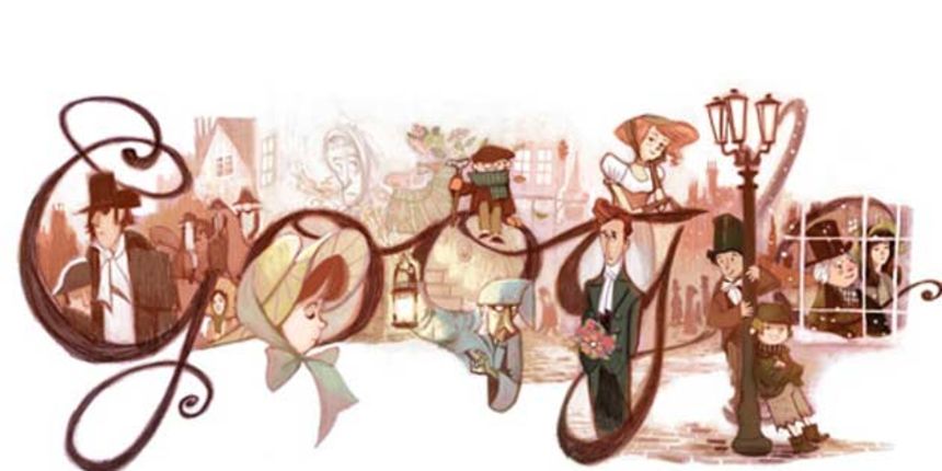 Google doodle za Charles Dickensa Google doodle za Charles Dickensa