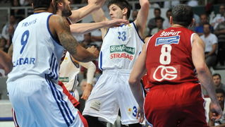 Zadar, 260513.
Dvorana Kresimira Cosica. 
3. polufinalna utakmica prvenstva Hrvatske izmedju KK Zadar i KK Cedevita.
Na fotografiji: Prostran (33).
Foto: Luka Gerlanc / CROPIX