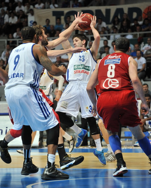 Zadar, 260513.
Dvorana Kresimira Cosica. 
3. polufinalna utakmica prvenstva Hrvatske izmedju KK Zadar i KK Cedevita.
Na fotografiji: Prostran (33).
Foto: Luka Gerlanc / CROPIX