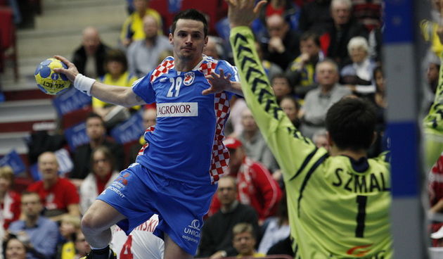 Malmo, 250111. Malmo Arena, 22. svjetsko rukometno prvenstvo, utakmica 3. kola 2. kruga izmedju Hrvatske i Poljske. Na fotografiji: Ivan Nincevic. Foto: Ante Cizmic / CROPIX