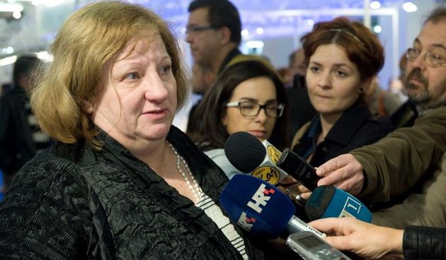 Zagreb – Ministrica kulture Andrea Zlatar Violic na Zagrebackom velesajmu otvorila 37. medjunarodni sajam knjiga i ucila Interliber. Photo: Davor Visnjic/PIXSELL