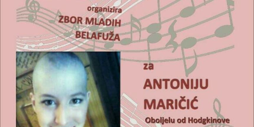 Humanitarni koncert za teško oboljelu Antoniju Maričić Humanitarni koncert za teško oboljelu Antoniju Maričić