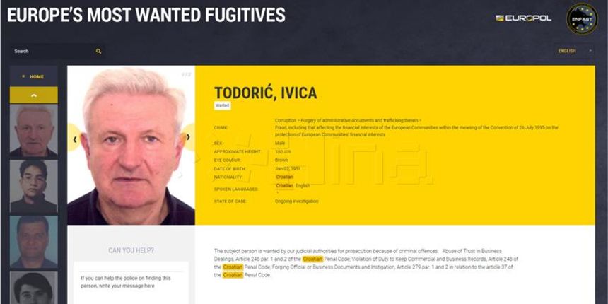 Ivica Todorić, tjeralica