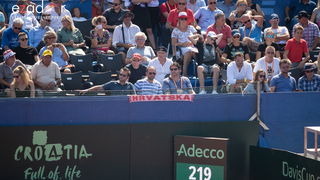 Davis Cup: Vruća navijačka atmosfera u meču Ćilića i Querreya