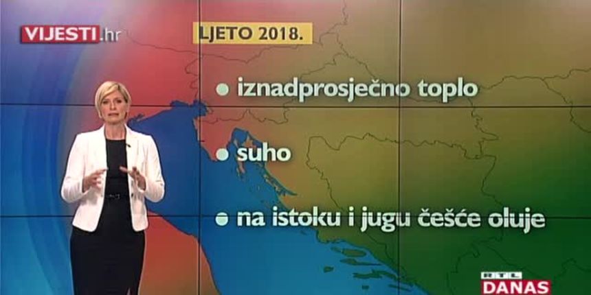 RTL-ova vremenska prognoza za ljeto: Dunja Mazzocco Drvar predviđa koliko će biti teških dana i nepodnošljivih noći (thumbnail) RTL-ova vremenska prognoza za ljeto: Dunja Mazzocco Drvar predviđa koliko će biti teških dana i nepodnošljivih noći (thumbnail)