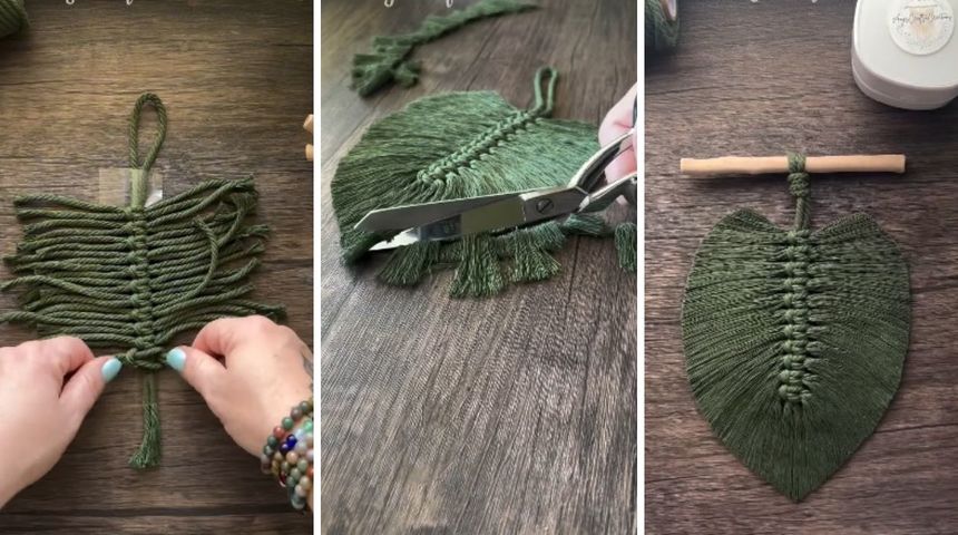 Makrame za početnike: Ukrase za zid u obliku lišća možete napraviti sami Makrame za početnike: Ukrase za zid u obliku lišća možete napraviti sami