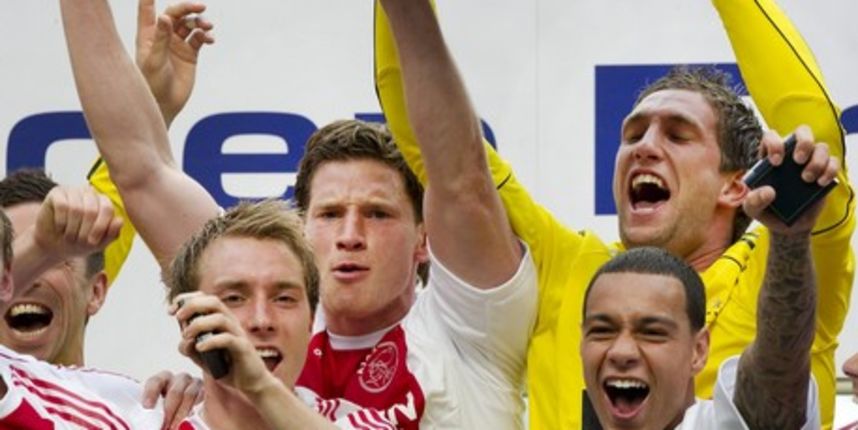 Christian Eriksen, Jan Vertonghen, Gregory van der Wiel and Maarten Stekelenburg of Ajax Amsterdam // Reuters Christian Eriksen, Jan Vertonghen, Gregory van der Wiel and Maarten Stekelenburg of Ajax Amsterdam // Reuters