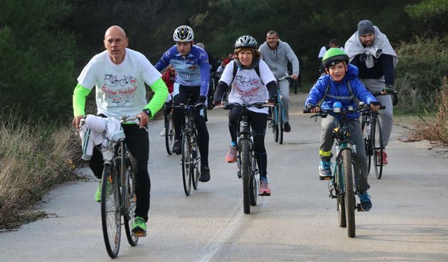 Božićna biciklijada Zadar-Vir 2017