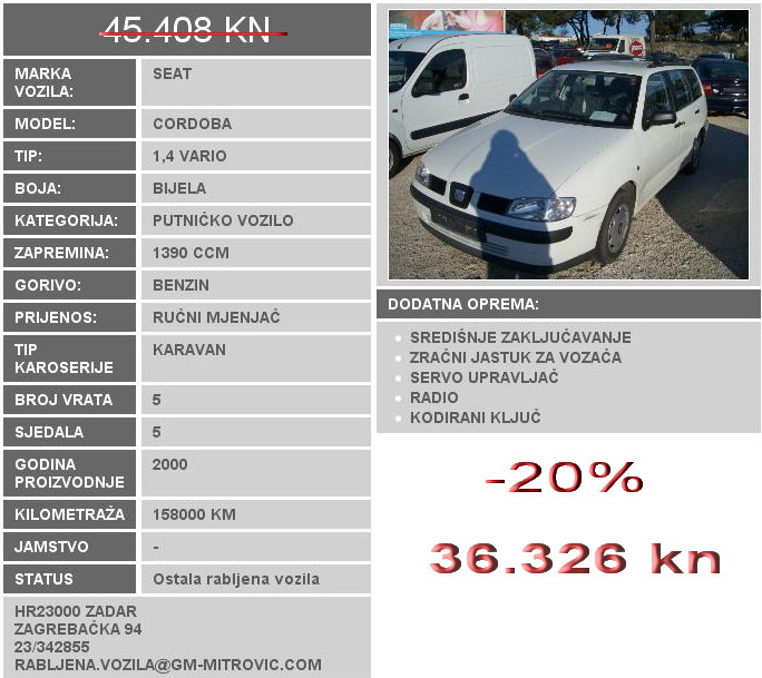 Seat Cordoba 1.4 Vario