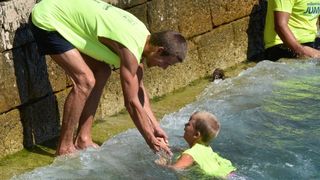 Jubilarni 10. dm Millennium Jump na zadarskoj rivi, Photo: Dino Stanin/PIXSELL Jubilarni 10. dm Millennium Jump na zadarskoj rivi, Photo: Dino Stanin/PIXSELL