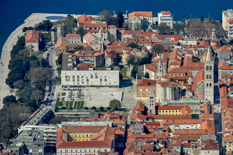Zadar iz zraka, zračna panorama