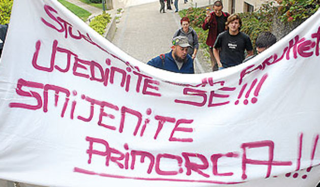 Prosvjedi studenata (Foto: Sandra Šimunović / CROPIX)