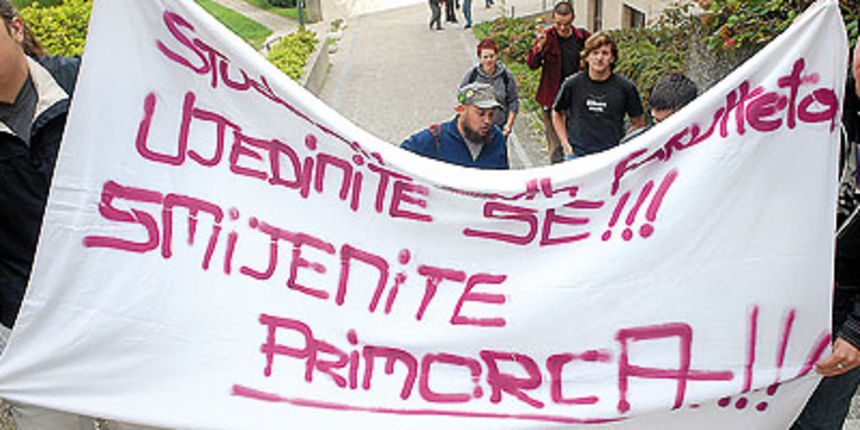 Prosvjedi studenata (Foto: Sandra Šimunović / CROPIX)