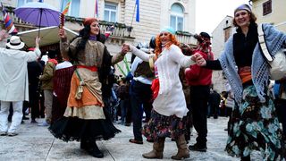 Stanarske maškare u karnevalskoj povorci, foto Iva Perinčić