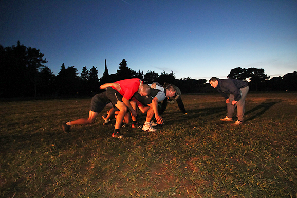 Trening zadarskih ragbijaša u Zemuniku (foto:Saša Čuka)